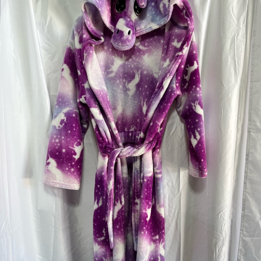 Purple Unicorn Hooded Robe